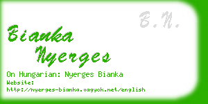 bianka nyerges business card